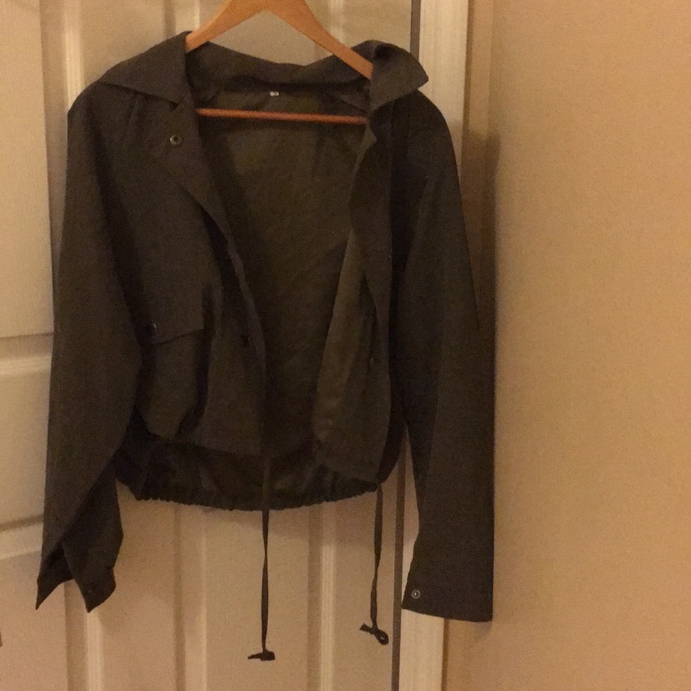green jacket